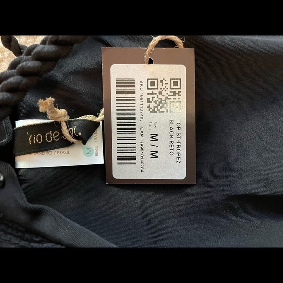 RIO De Sol St-Tropez-Black Reto bikini top - Picture 7 of 8